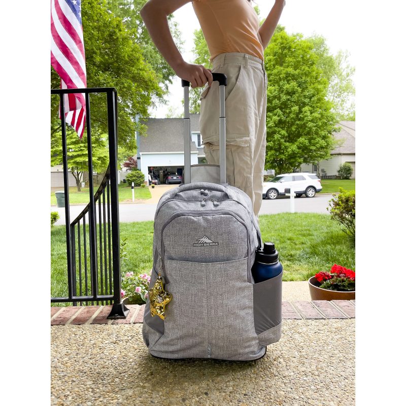High Sierra Powerglide Pro Backpack With 15.6" Laptop Pocket, Silver - Image 8