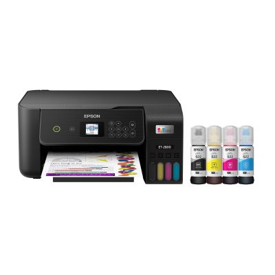 Epson® EcoTank ET-2800 All-in-One Supertank Color Printer, Black