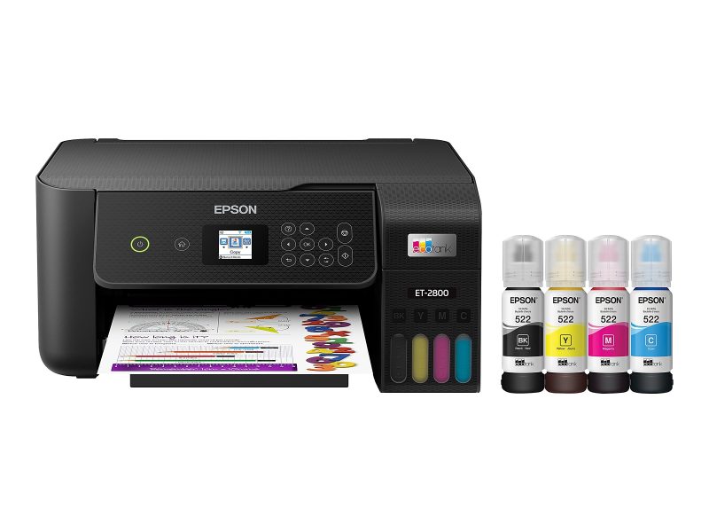 Epson® EcoTank ET-2800 All-in-One Supertank Color Printer, Black - Image 8