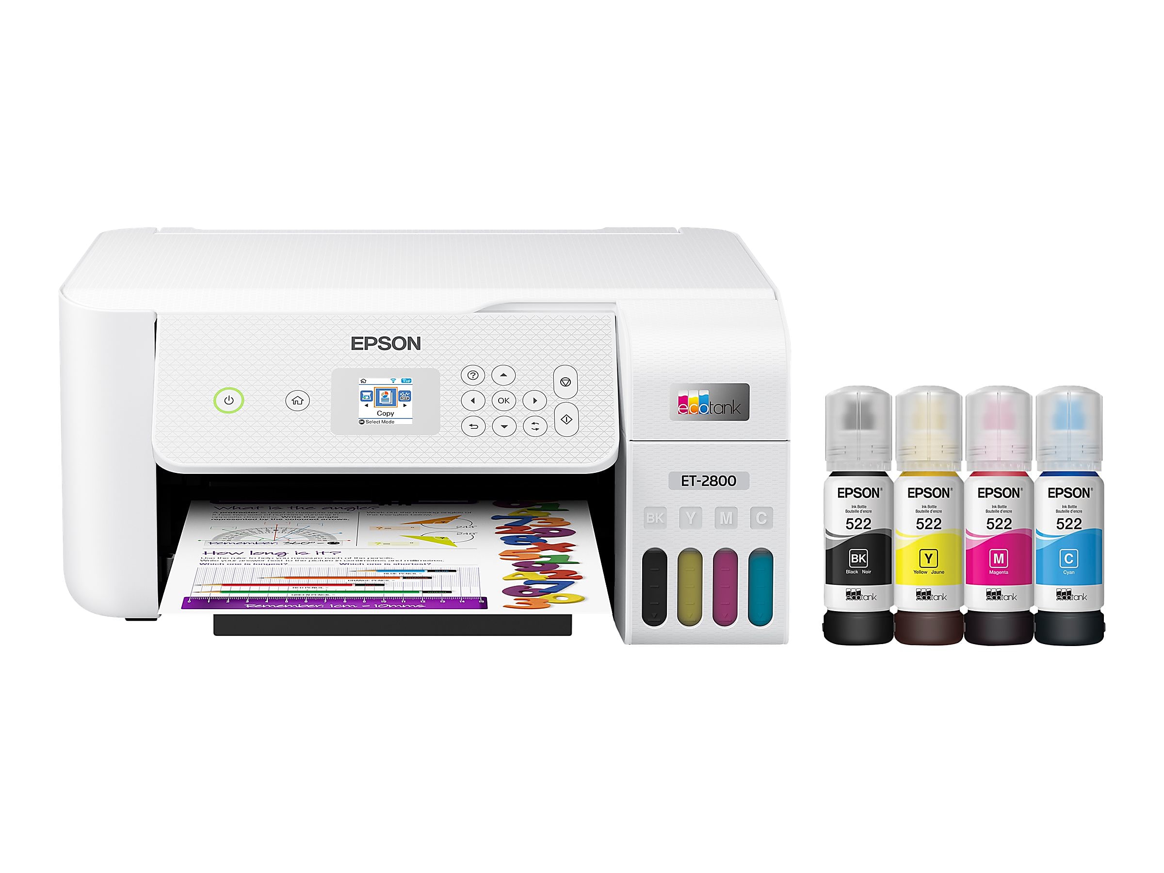 Epson® EcoTank ET-2800 All-in-One Supertank Color Printer, White - Image 8