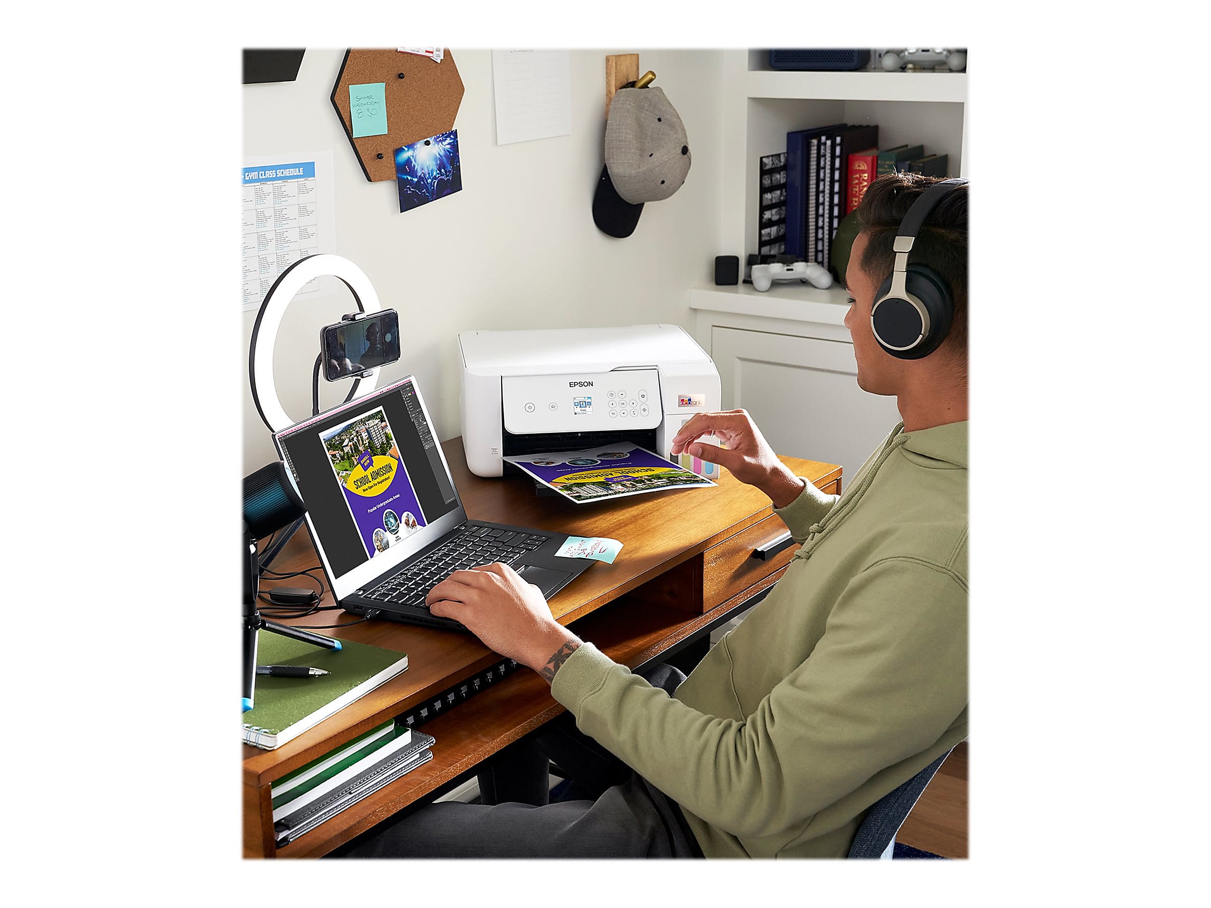 Epson® EcoTank ET-2800 All-in-One Supertank Color Printer, White - Image 11