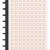 TUL® Discbound Notebook With Die-Cut Leather Cover, Junior Size, Narrow Ruled, 60 Sheets, Pink/Rose Gold