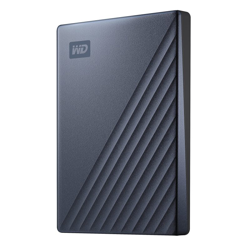 Western Digital® My Passport™ Ultra 4TB Portable External Hard Drive, 64MB Cache, WDBFTM0040BBL-WESN, Blue/Black - Image 3