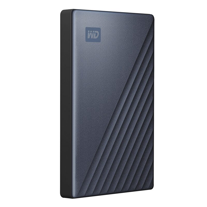 Western Digital® My Passport™ Ultra 4TB Portable External Hard Drive, 64MB Cache, WDBFTM0040BBL-WESN, Blue/Black - Image 4