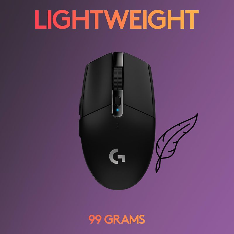 Logitech® G305 LIGHTSPEED Wireless Optical Gaming Mouse, Black, 910-005280 - Image 5