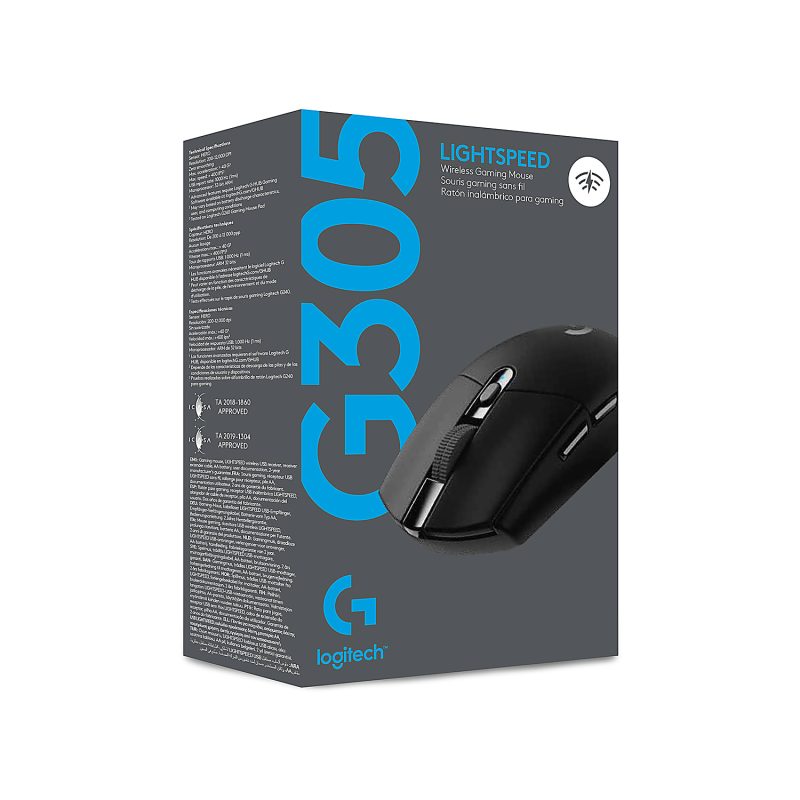 Logitech® G305 LIGHTSPEED Wireless Optical Gaming Mouse, Black, 910-005280 - Image 10