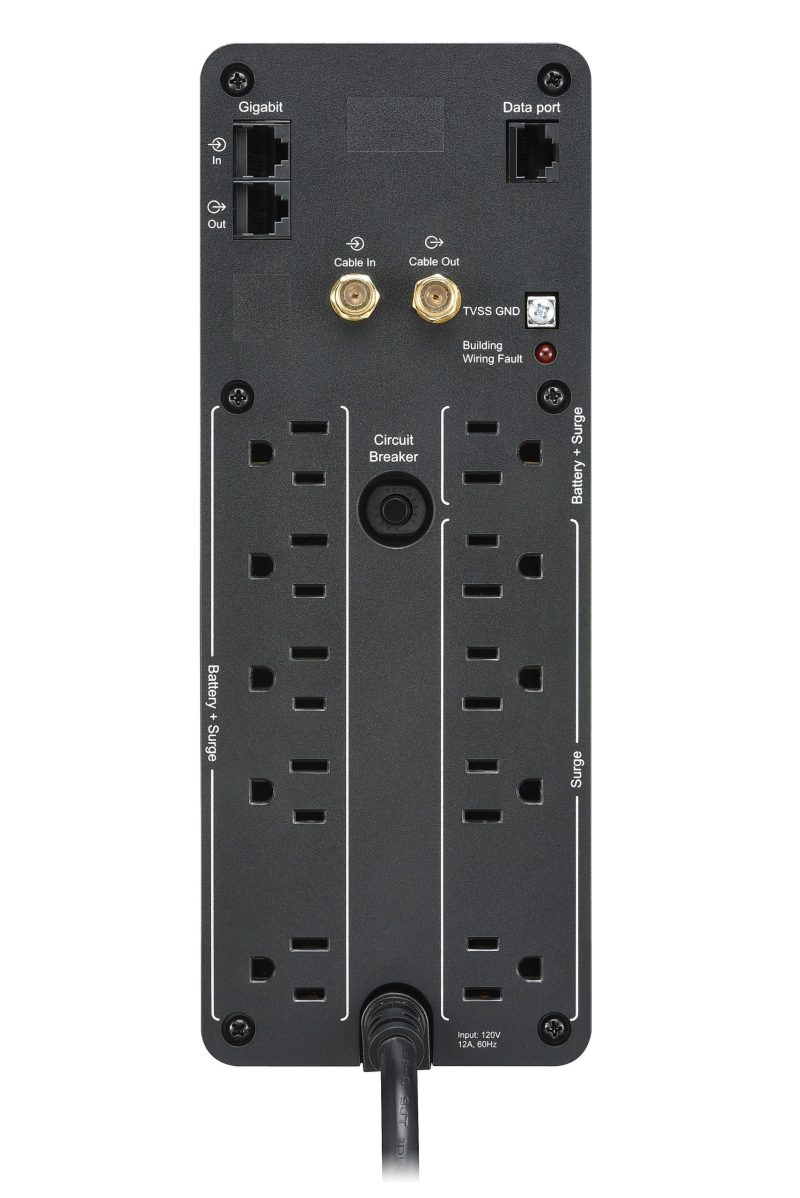 APC BR1000MS Back-UPS Pro 10-Outlet UPS, 1,000VA/600 Watts - Image 3