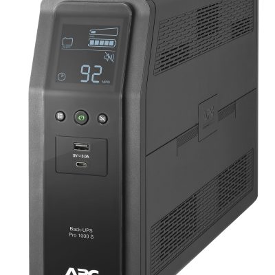 APC BR1000MS Back-UPS Pro 10-Outlet UPS, 1,000VA/600 Watts