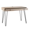 Realspace® Callay 42"W Writing Desk, Blonde Oak/Black - Image 8