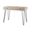 Realspace® Callay 42"W Writing Desk, Blonde Oak/Black - Image 11