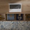 Realspace® Callay 42"W Writing Desk, Blonde Oak/Black - Image 12