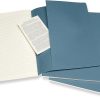 Moleskine Cahier Journals, Extra Large, 7.5" x 10", Ruled, 120 Pages, Brisk Blue, Set Of 3 Journals - Image 3
