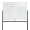 Mind Reader Magnetic Double-Sided Dry-Erase White Board with Base and Wheels, 73-1/2"H x 21"W x 49-1/2"H, White - Image 3