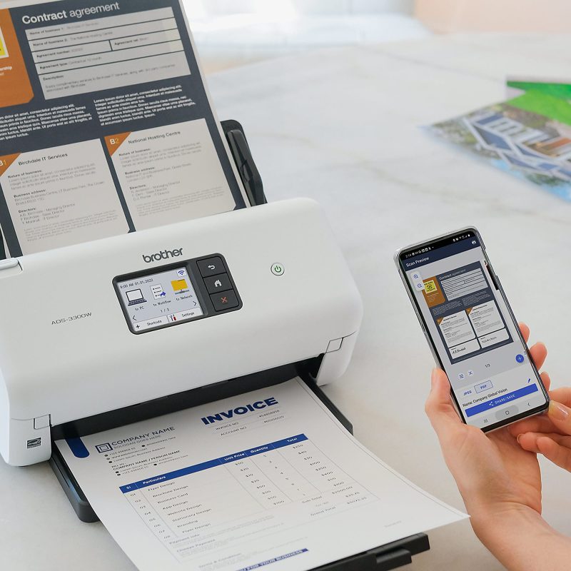 Brother® ADS-3300W Wireless High-Speed Desktop Scanner - Image 5