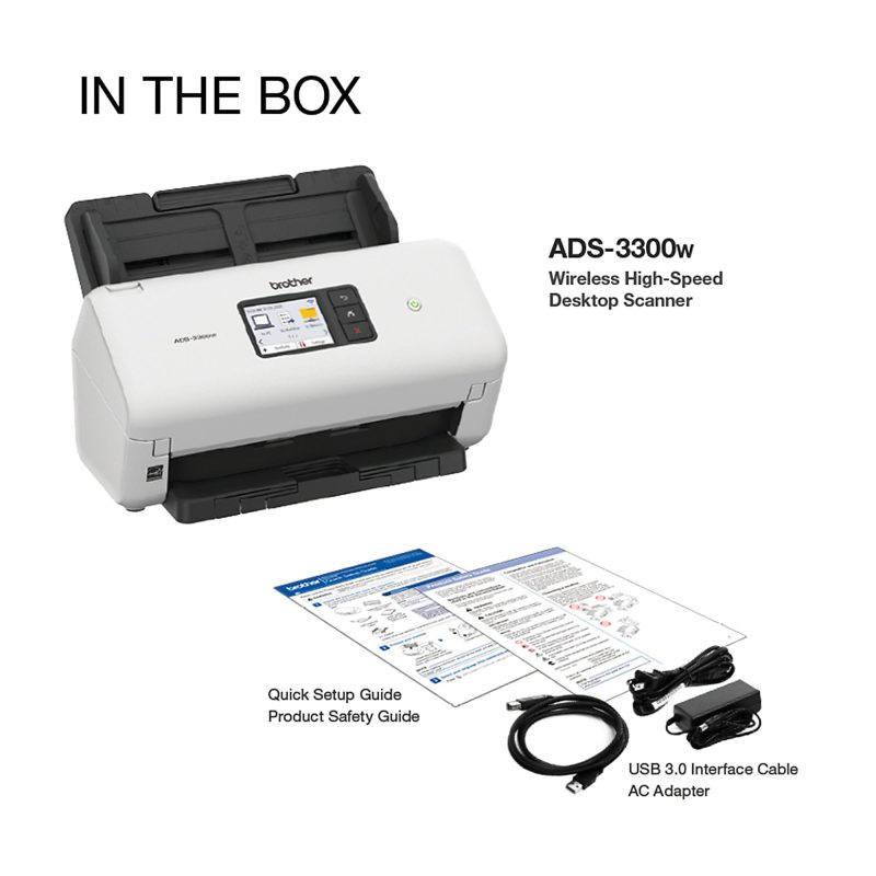 Brother® ADS-3300W Wireless High-Speed Desktop Scanner - Image 9