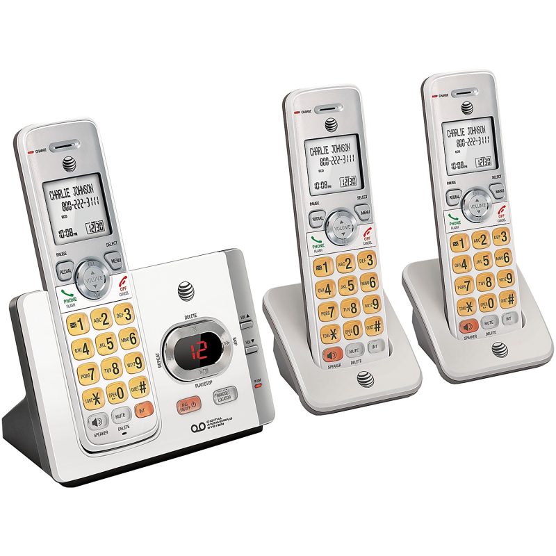 AT&T DECT 6.0 3-Handset Cordless Answering System With Caller ID And Call Waiting, EL52315 - Image 3