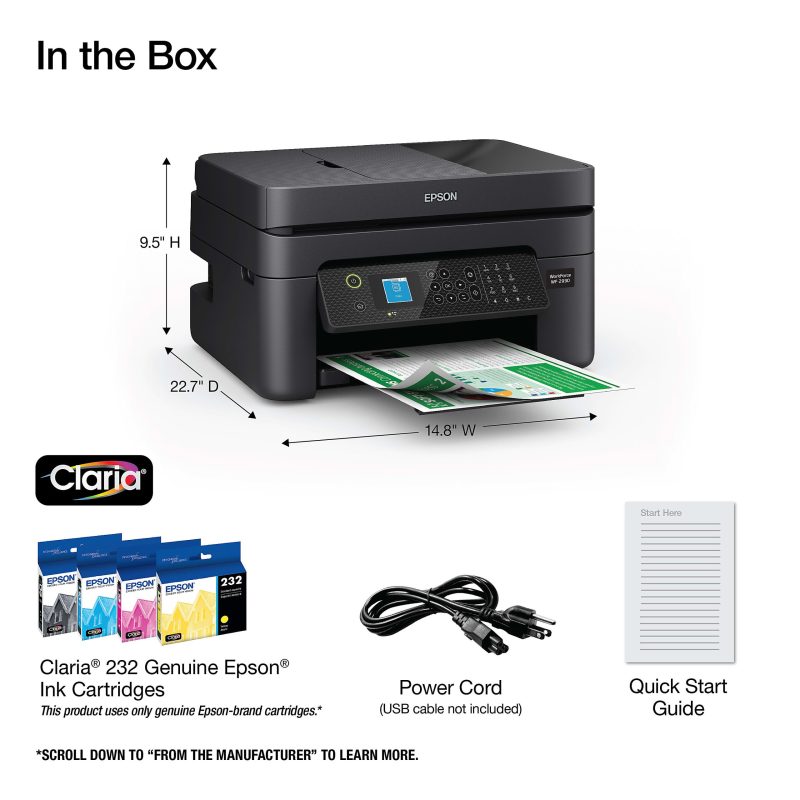Epson® WorkForce® WF-2930 All-In-One Color Inkjet Printer - Image 5