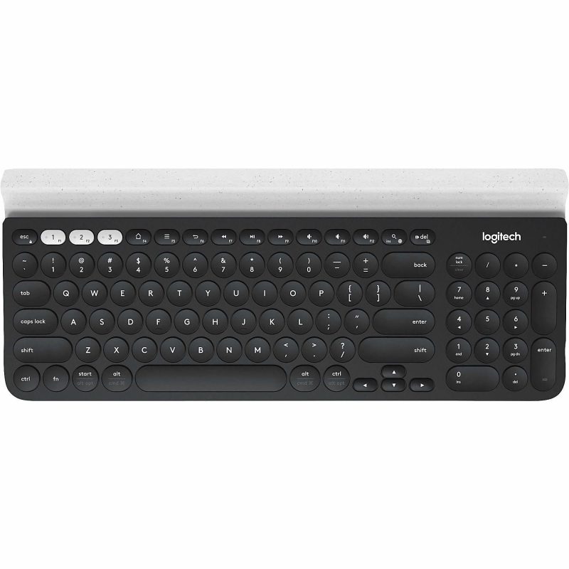 Logitech® K780 Multi-Device Wireless Keyboard, Full Size, Black/White, 920-008149 - Image 9