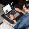 LapGear® Home Office Pro Lap Desk, 21.1” x 14” x 2.6”, Black Carbon - Image 2