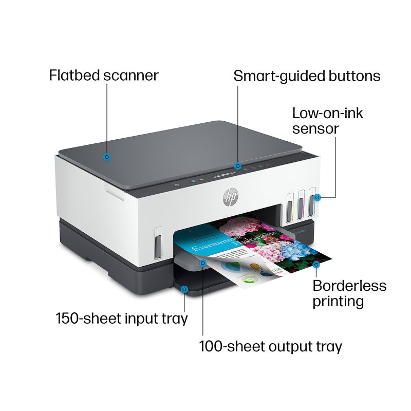HP Smart Tank 6001 Wireless All-In-One Cartridge-Free Ink Tank Color Printer with Up to 2 Years of Ink Included (2H0B9A) - Image 4