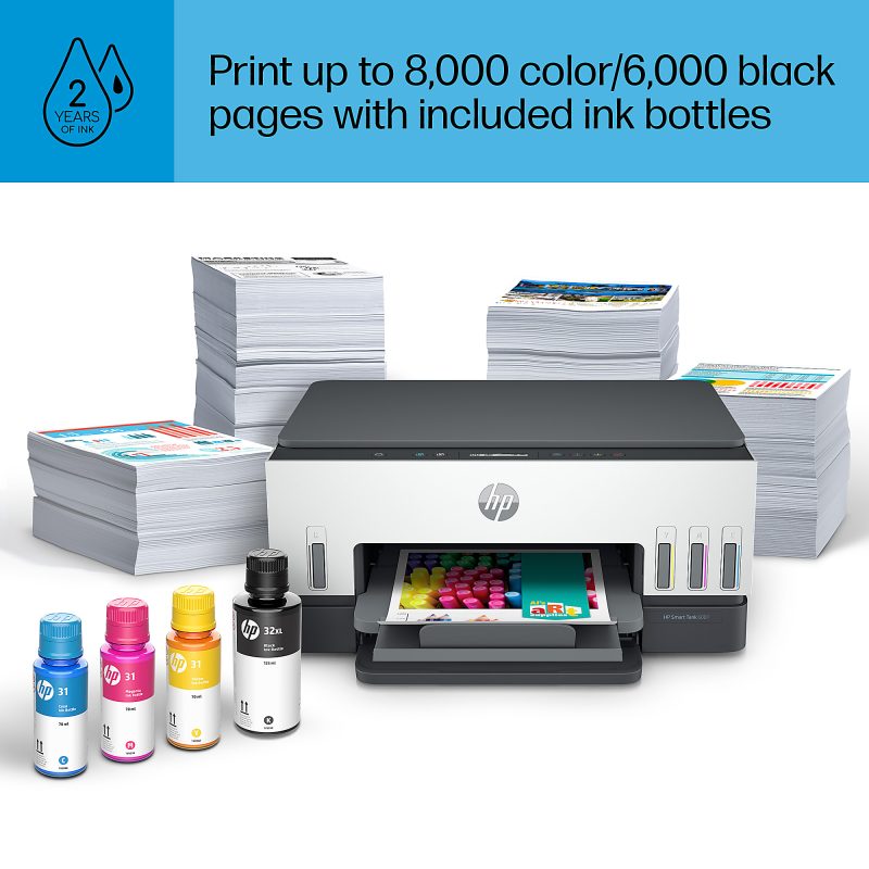 HP Smart Tank 6001 Wireless All-In-One Cartridge-Free Ink Tank Color Printer with Up to 2 Years of Ink Included (2H0B9A) - Image 10