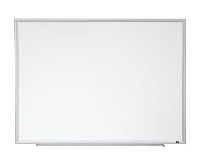 3M™ Porcelain Magnetic Dry-Erase Whiteboard, 36" x 48", Aluminum Frame With Silver Finish