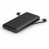 Belkin BoostCharge Plus 10K USB-C Power Bank with Integrated Cables - Black - Image 2