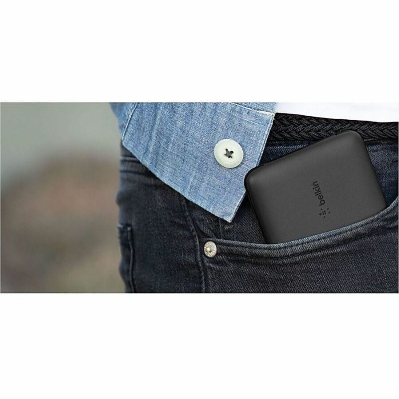 Belkin BoostCharge Plus 10K USB-C Power Bank with Integrated Cables - Black - Image 8