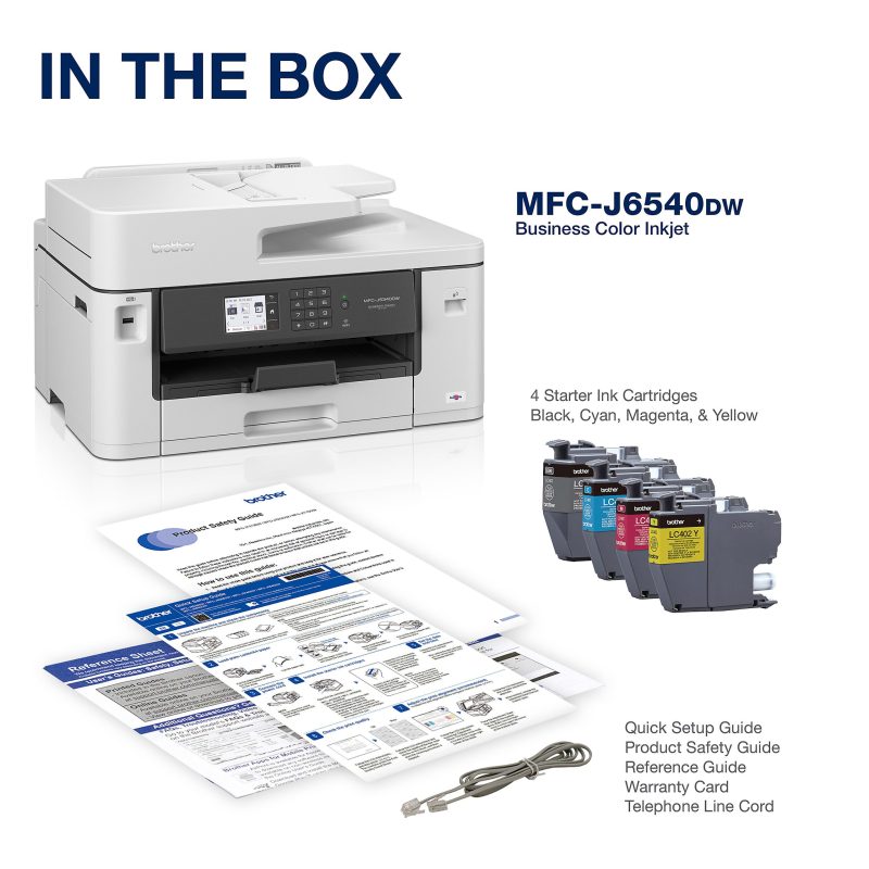 Brother® MFC-J6540DW Wireless Inkjet Multifunction Color Printer - Image 6