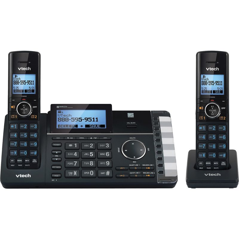VTech® DS6251-2 DECT 6.0 Expandable 2-Line Cordless Phone With Answering System, 80-1375-00 - Image 4
