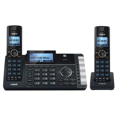 VTech® DS6251-2 DECT 6.0 Expandable 2-Line Cordless Phone With Answering System, 80-1375-00