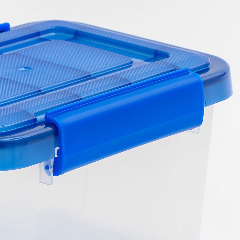 Iris Ultimate Weathertight Storage Boxes, 11-1/2”L x 12-7/16”W x 10-1/4”H, 6.5 Qt, Clear, Set Of 5 Boxes - Image 5