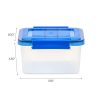 Iris Ultimate Weathertight Storage Boxes, 11-1/2”L x 12-7/16”W x 10-1/4”H, 6.5 Qt, Clear, Set Of 5 Boxes - Image 8