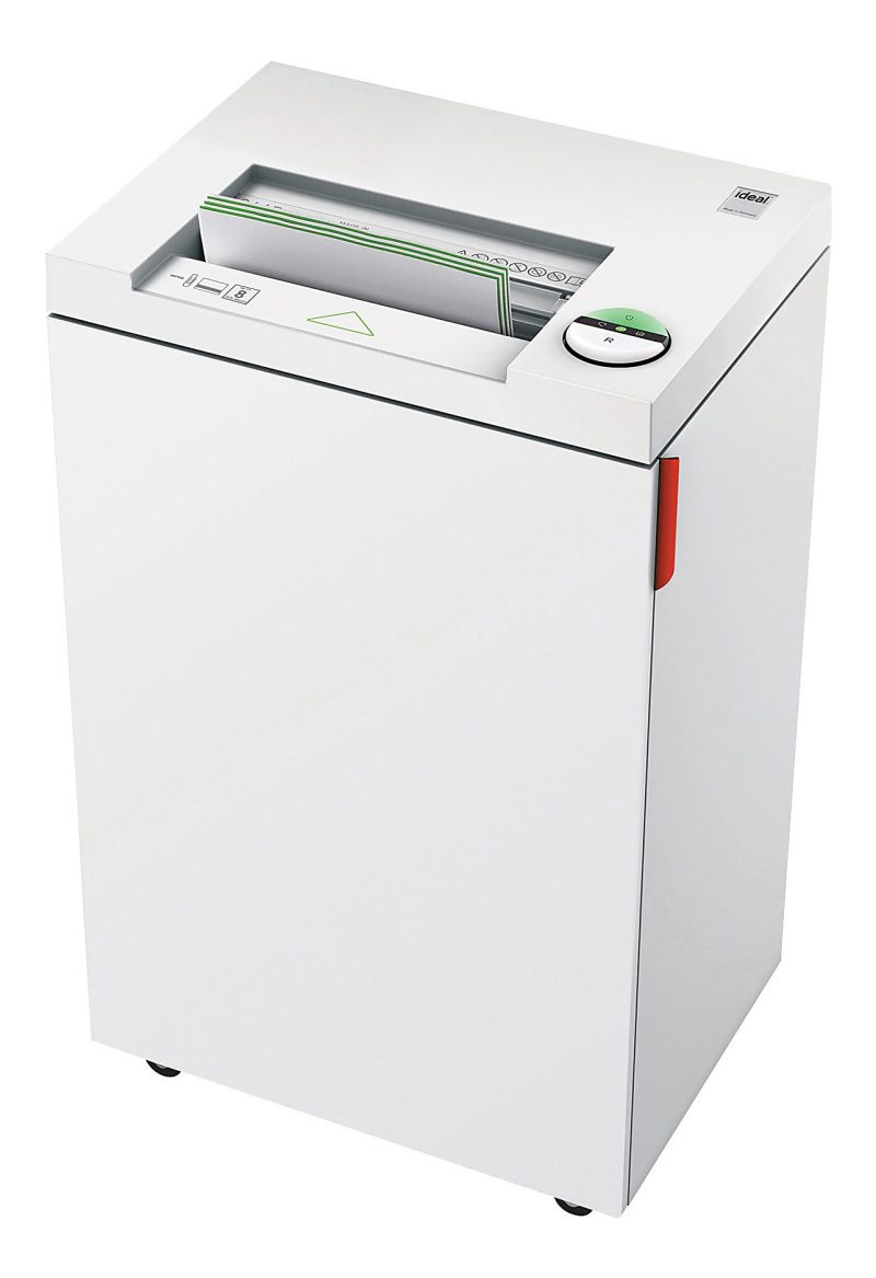 ideal 2445 Cros-Cut Commercia Paper Shredder, Made in Germany, Continuous Operation, 6 to 8 Sheet Feed Capacity, 9-Gallon Bin, Shreds Staples/Paper Clips/Credit Cards, P-5 Security - Image 5