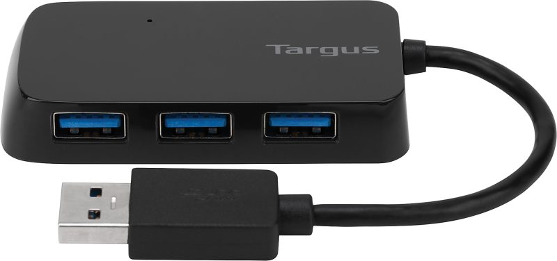 Targus® 4-Port USB 3.0 SuperSpeed™ Hub, 2.75"H x 0.5"W x 0.5"D - Image 2