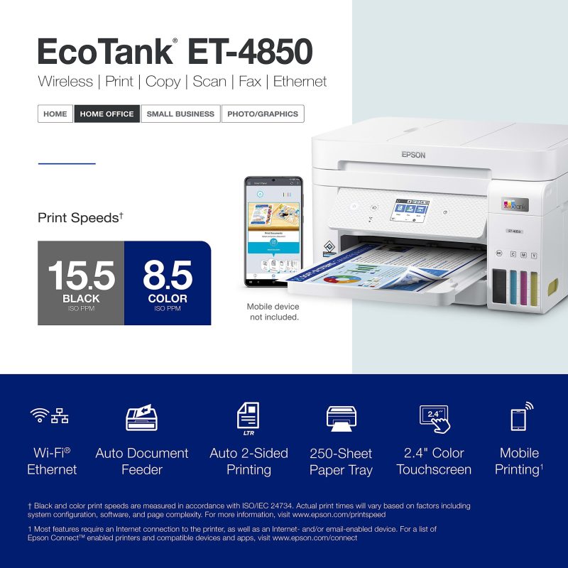 Epson EcoTank ET-4850 All-in-One Supertank Printer - Image 5