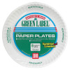 AJM Green Label Paper Plates, 9", White, Box Of 1,200 Plates - Image 2