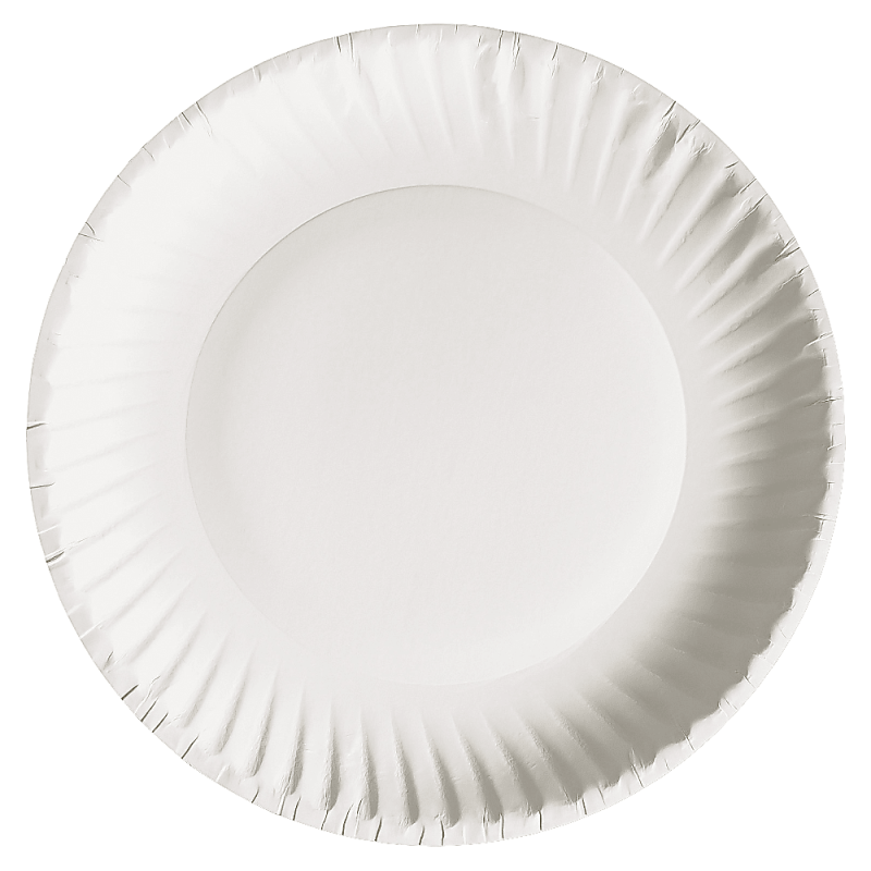 AJM Green Label Paper Plates, 9", White, Box Of 1,200 Plates - Image 3