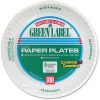 AJM Green Label Paper Plates, 9", White, Box Of 1,200 Plates - Image 5