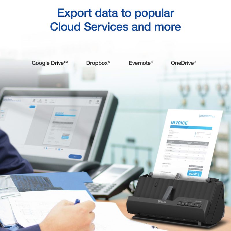 Epson WorkForce® Wireless Compact Desktop Document Scanner, ES-C320W - Image 6