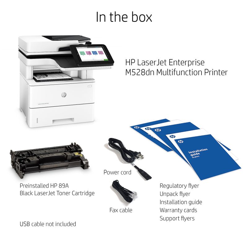 HP LaserJet Enterprise MFP M528dn Laser Monochrome Printer - Image 10