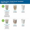 Dixie PerfecTouch 8 oz Insulated Paper Hot Coffee Cups by GP Pro - 50 / Pack - 20 / Carton - Coffee Haze - Paper, Cellulose Fiber - Hot Drink - Image 7