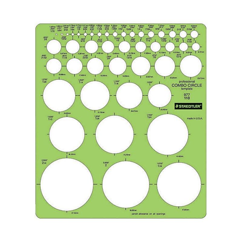 Staedtler® Mars® Template, Circle Combo - Image 2