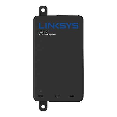 Linksys LAPPI30W - PoE injector - AC 100-240 V - 30 Watt - output connectors: 1 - TAA Compliant - for Linksys AC1300, LAPAX3600C