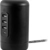 Philips 3 USB-A/1 USB-C/2-Outlet Desktop Charging Station, 5', Black