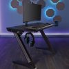 RS Gaming™ Venno 45"W Gaming Computer Desk, Black
