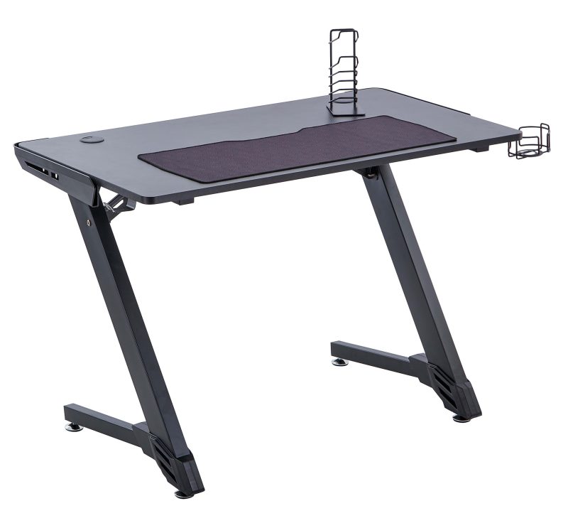 RS Gaming™ Venno 45"W Gaming Computer Desk, Black - Image 4