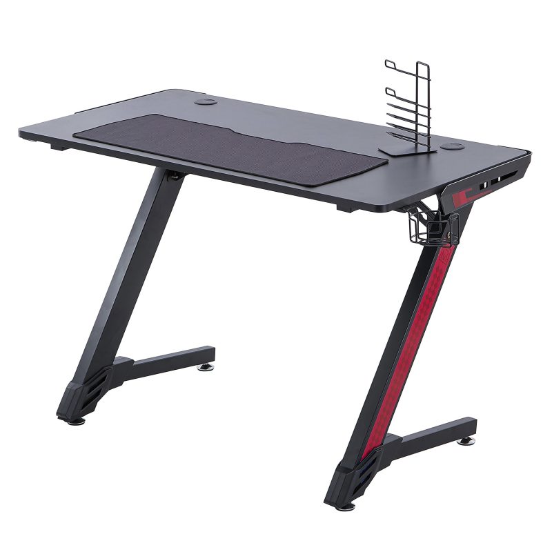 RS Gaming™ Venno 45"W Gaming Computer Desk, Black - Image 7