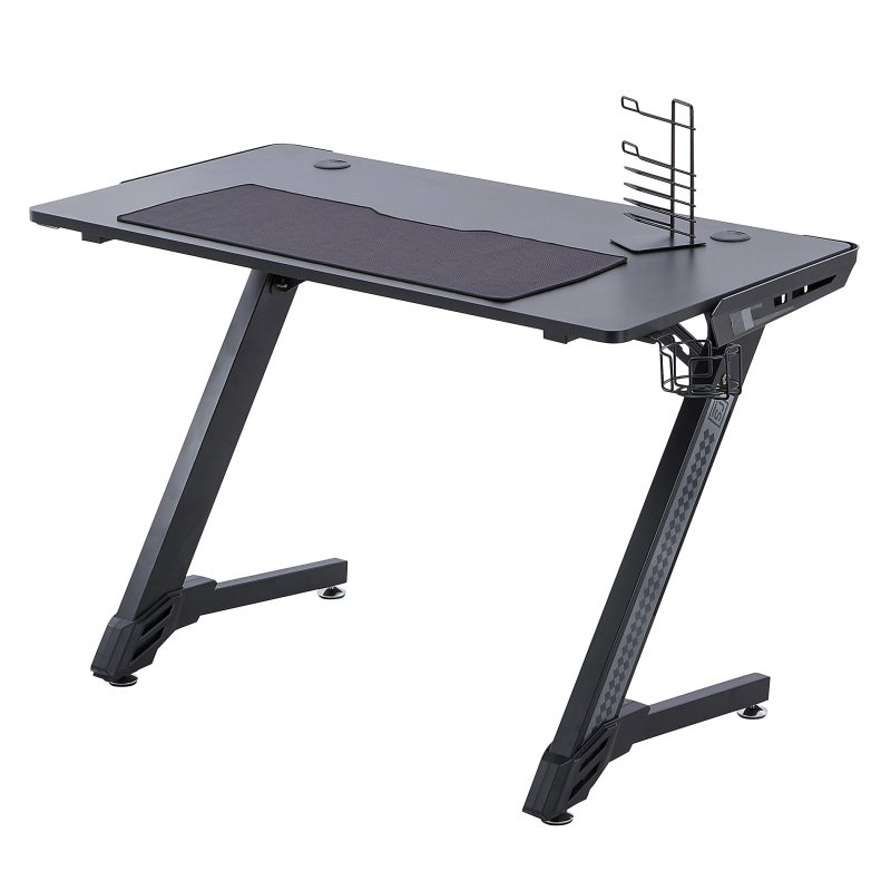 RS Gaming™ Venno 45"W Gaming Computer Desk, Black - Image 8