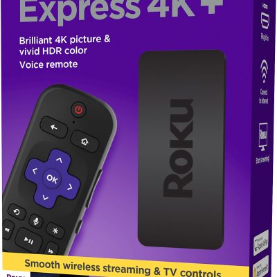 Roku Express 4K+ Media Streaming Device, 3941R